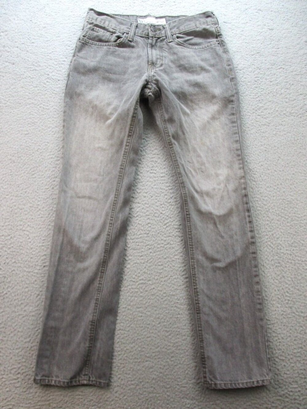 Bullhead Slim Fit Skinny Jeans Men's Size 31x32 Gray Denim Faded Cotton Pants‎